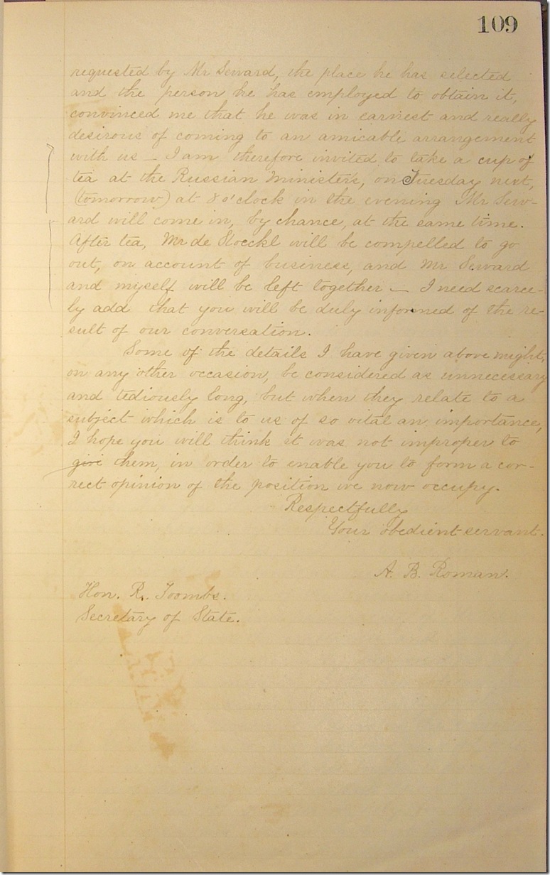 AMs 811-20 p109 Confederate Letter Book 3-25-1861 p3 edited