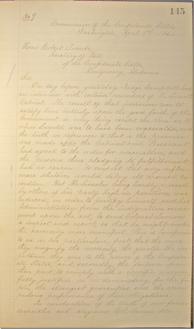 AMs 811-20 p145 Confederate Letter Book 4-1-1861 edited