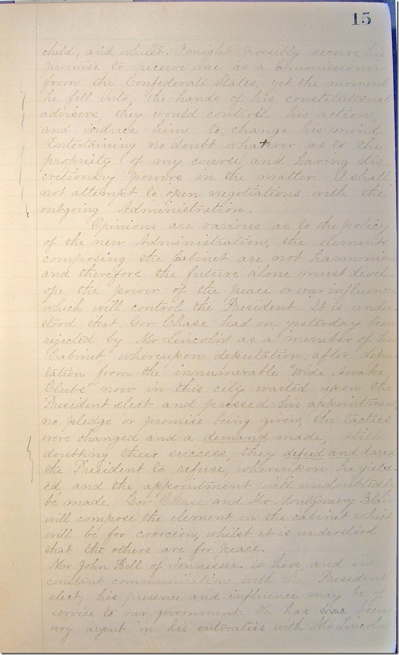 AMs 811-20 p15 Confederate Letter Book 3-3-1861 p2 edited