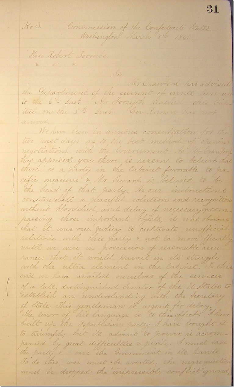 AMs 811-20 p31 Confederate Letter Book 3-8-1861 edited