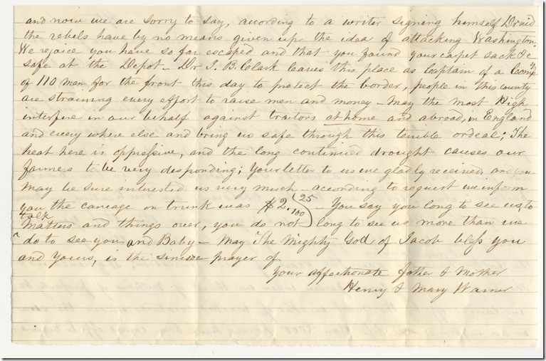 Moore VI-6-7 p2 letter to John from Henry and Mary 7-20-64 300