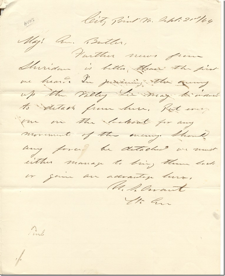 AMs 357-30 p1 U.S. Grant to Benjamin F. Butler