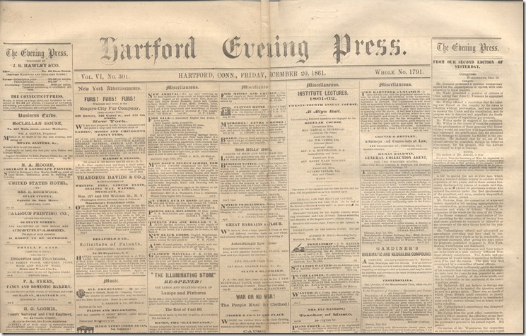 Hartford Evening Press 12-20-61