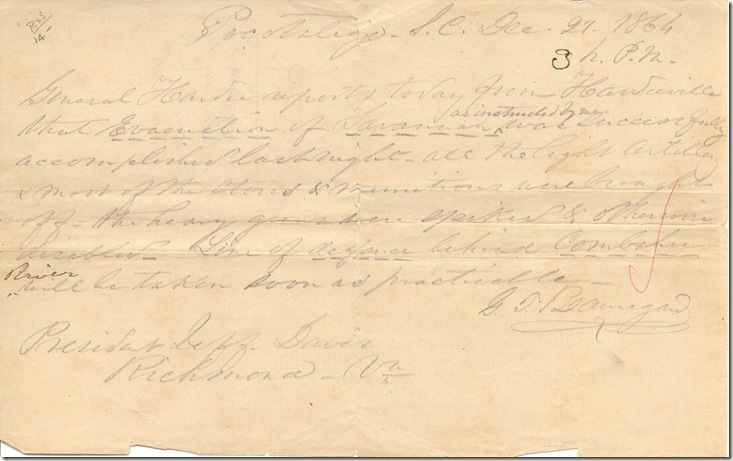 AMs 358-21 p2 Beauregard G. T. to Jefferson Davis