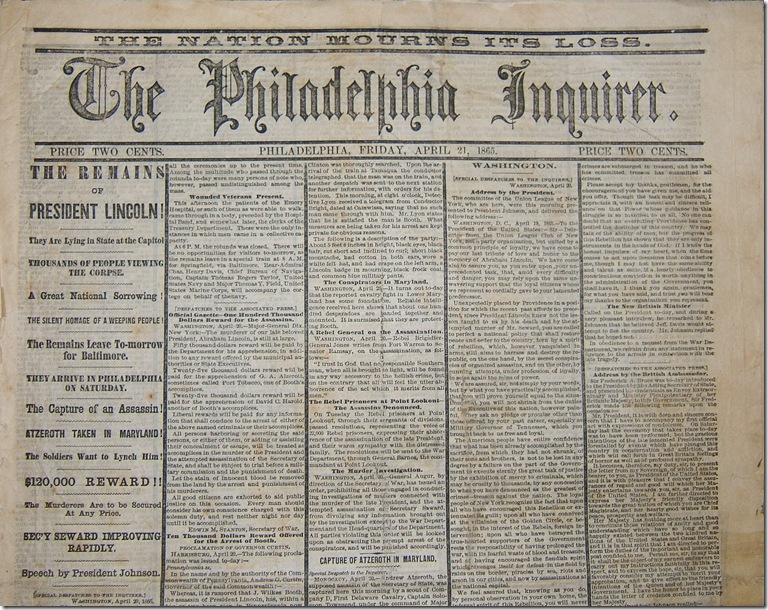 Inquirer 4-21-1865