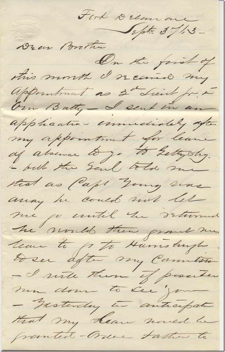 Moore VI-5-23 p1 Henry Warner to John Riddle Warner 9-3-63