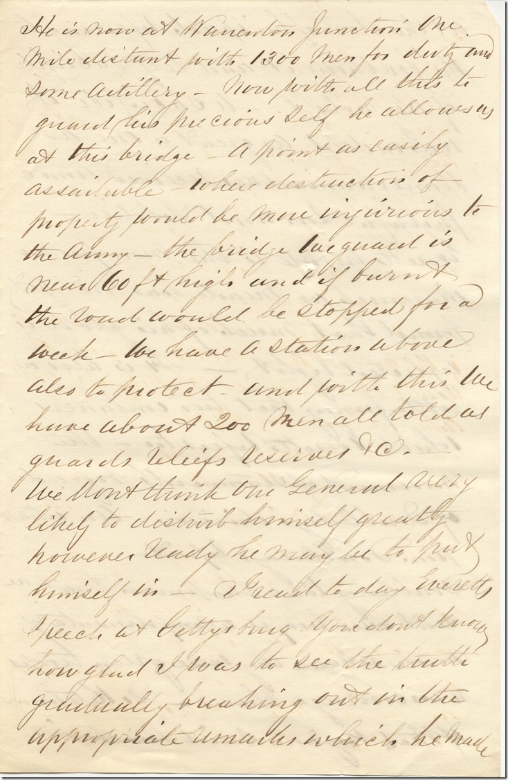 Rush IV-30-37 p3 A Biddle ALS to Julia William Rush, Nov. 20, 1863
