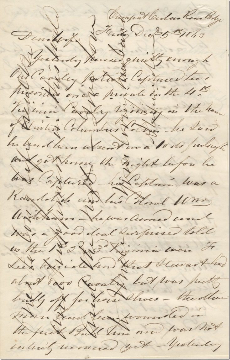 Rush IV 30-38 p1 Alexander Biddle to Julia Biddle Dec 5, 1863