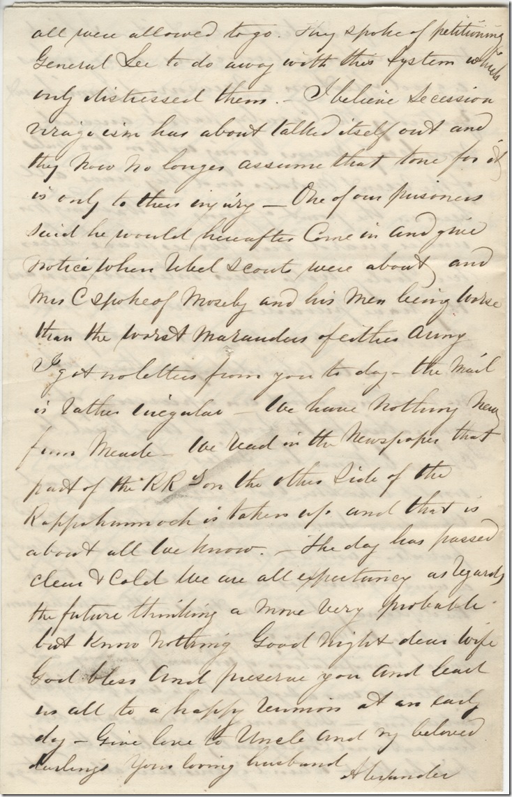 Rush IV 30-38 p4 Alexander Biddle to Julia Biddle Dec1, 1863