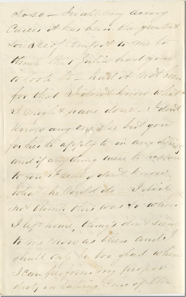 Rush IV-30-38 December 15, 1863 p1 & 4 A Biddle ALS to Julia William Rush